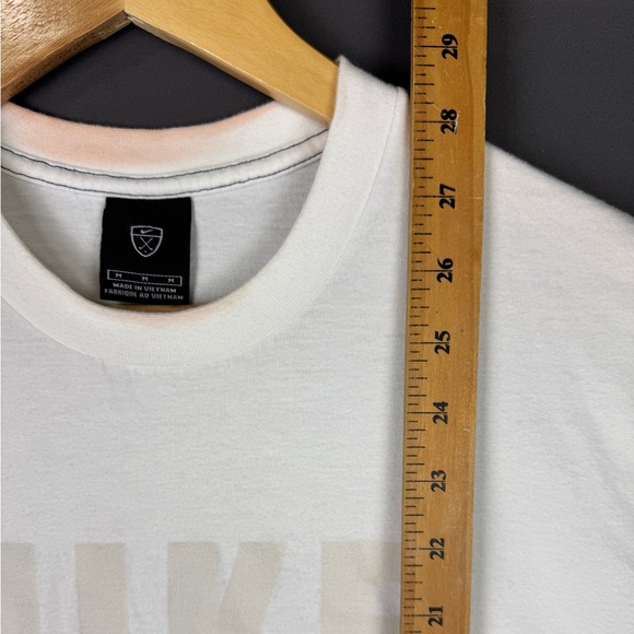 Vintage Y2K Nike Golf Swoosh White Shirt Medium Rare Sportswear Hype Spell Out - Picture 12 of 12